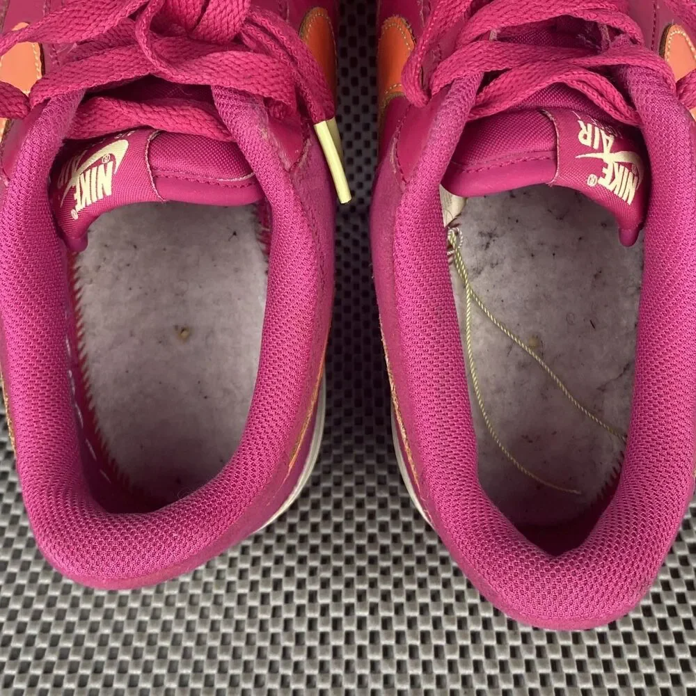 Nike Air Force 1 Low LV8 World Tour Fireberry Sneakers Mens 10 Pink Lace Up